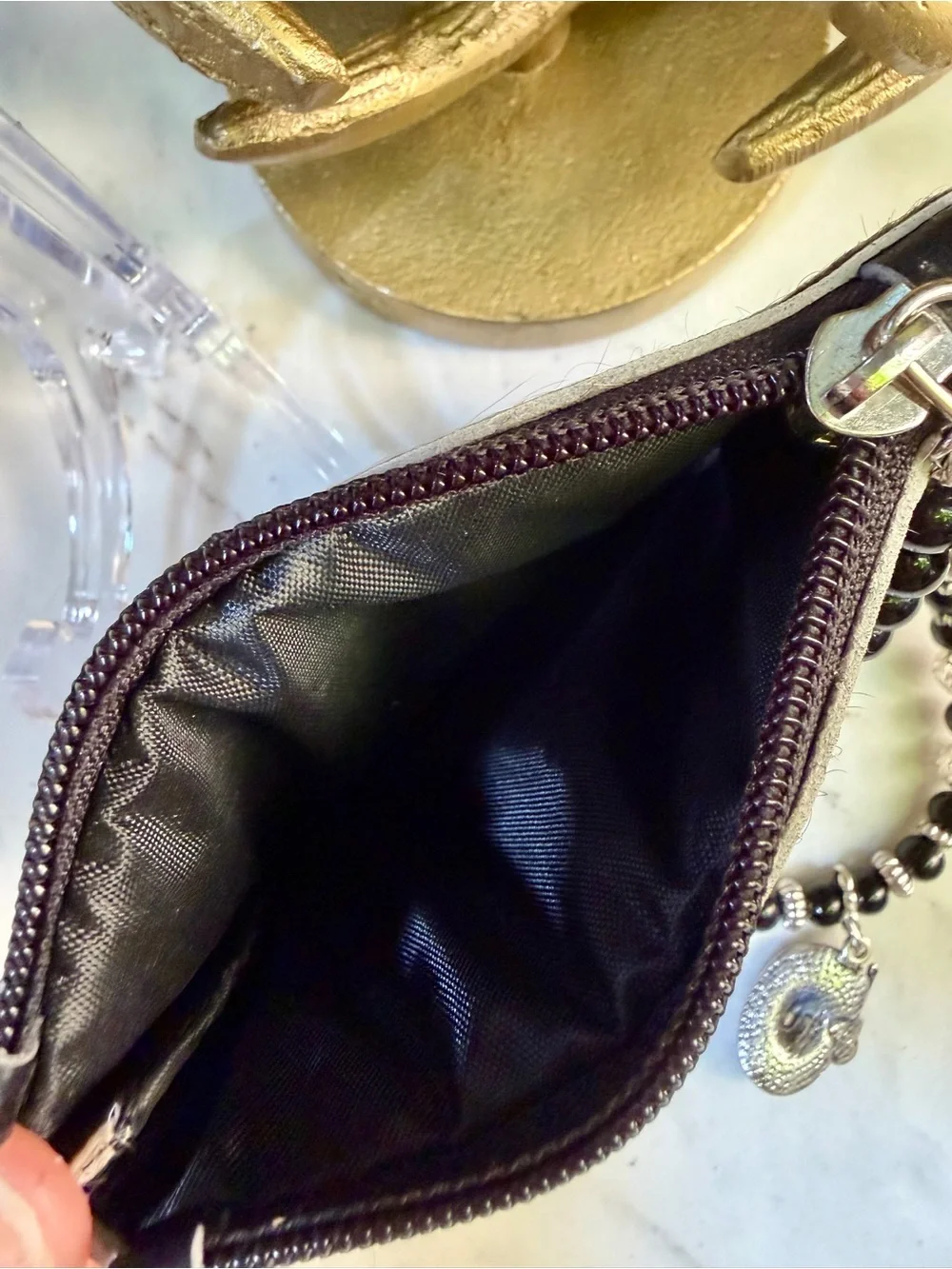 GENUINE COWHIDE LEATHER HAIR ON HIDE Western Rodeo Cowgirl Wristlet Wallet Horse